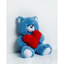 FRANK teddy bear 50 cm blue