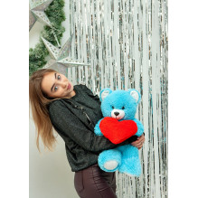 FRANK teddy bear 50 cm blue