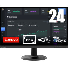 Lenovo D24-40 60.5 cm (23.8&quot;) 1920 x 1080 pixels Full HD LED Black