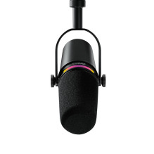 Mikrofonas - Shure MV7+ su XLR/ USB-C jungtimi, Juodas