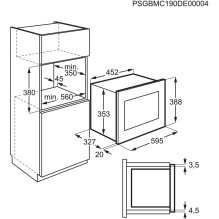 Electrolux LMS2203EMX stalviršis Solo mikrobangų krosnelė 20 L 700 W juoda, nerūdijantis plienas