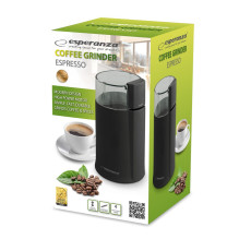 Esperanza EKC001K Coffee grinder Black 160 W