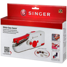 SINGER Stitch Sew Quick Mini mechaninė siuvimo mašina AA Battery White