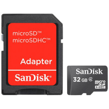 SANDISK 32GB microSDHC with...