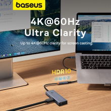 Baseus B0063370C111-00 USB-C - USB-C cable 4K 60Hz 100W 5A 10Gb / s 0.5m - black