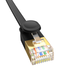 Baseus fast RJ45 cat. network cable. 7 10Gbps 2m flat black