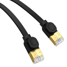 Baseus fast RJ45 cat. network cable. 7 10Gbps 0.5m flat black