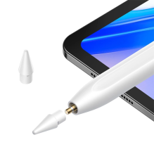 Baseus Smooth Writing 2 active tip stylus for iPad with USB-C cable and replaceable tip - white