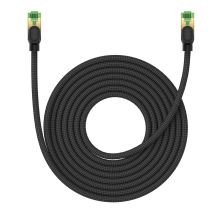 Baseus fast RJ45 cat. network cable. 8 40Gbps 8m braided black