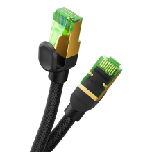 Baseus fast RJ45 cat. network cable. 8 40Gbps 8m braided black