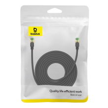 Baseus fast RJ45 cat. network cable. 8 40Gbps 8m braided black