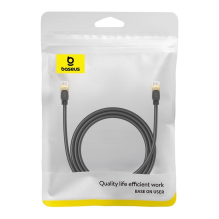 Baseus fast network cable RJ-45 cat.8 40Gbps 1.5m round - black