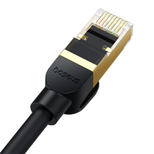 Baseus fast network cable RJ-45 cat.8 40Gbps 1.5m round - black