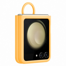  RETURNED ITEM Silicone case with holder for Samsung Galaxy Z Flip 5 - yellow