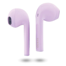 Guess GUTWST26PSU TWS Bluetooth headphones + docking station - purple Classic EST Logo