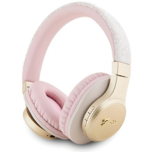 Guess Bluetooth on-ear headphones GUBH604GEMP pink / pink 4G Script