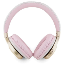 Guess Bluetooth on-ear headphones GUBH604GEMP pink / pink 4G Script