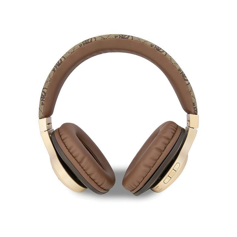 Guess Bluetooth on-ear headphones GUBH604GEMW brown / brown 4G Script