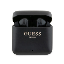 Guess Bluetooth ausinės GUTWSSU20ALEGK TWS + prijungimo stotelė juoda / juoda Spausdintas logotipas