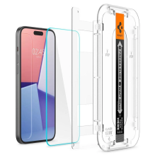 Spigen Glas.tR EZ Fit grūdintas stiklas iPhone 15 Plus / 16 Plus - 2 vnt.