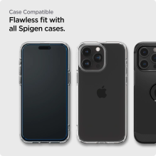 Spigen ALM Glass FC grūdintas stiklas skirtas iPhone 15 Pro - juodas 2 vnt.