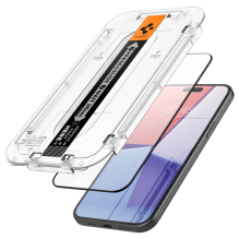 Spigen Glas.tR EZ Fit FC grūdintas stiklas skirtas iPhone 15 - juodas 2 vnt.