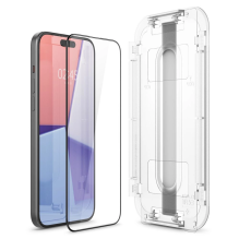 Spigen Glas.tR EZ Fit FC grūdintas stiklas skirtas iPhone 15 - juodas 2 vnt.