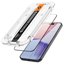 Spigen Glas.tR EZ Fit FC grūdintas stiklas iPhone 15 Pro - juodas 2 vnt.