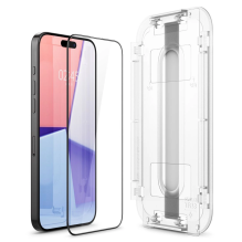 Spigen Glas.tR EZ Fit FC grūdintas stiklas iPhone 15 Pro - juodas 2 vnt.