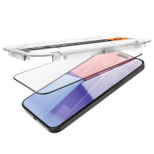 Spigen Glas.tR EZ Fit FC grūdintas stiklas iPhone 15 Pro - juodas 2 vnt.