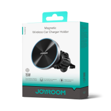 Joyroom magnetic car holder 15W wireless charger for air vent black (JR-ZS240 Pro)