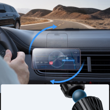 Joyroom magnetic car holder 15W wireless charger for air vent black (JR-ZS240 Pro)