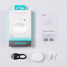 Joyroom Funpods belaidės į ausis įdedamos ausinės (JR-FB2) – baltos