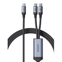 Joyroom Speedy Series S-A21 2in1 USB-C - USB-C / USB-C cable 100W 1.5m - black