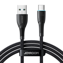 Joyroom Starry serijos SA32-AC6 100W USB-A / USB-C laidas 1m - juodas