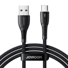 Joyroom Starry Series SA32-AC3 3A USB-A / USB-C laidas 1m - juodas