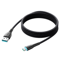 Joyroom Starry Series SA32-AC3 3A USB-A / USB-C laidas 1m - juodas