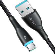 Joyroom Starry Series SA32-AC3 3A USB-A / USB-C laidas 1m - juodas