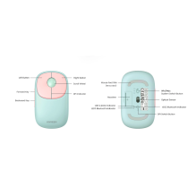 Ugreen MU102 FUN+ Bluetooth / 2,4 GHz belaidė pelė – rožinė