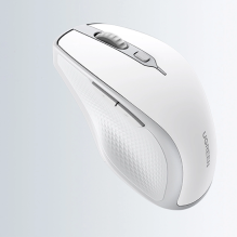 Ugreen MU101 ergonomic wireless mouse Bluetooth / 2.4 GHz - white