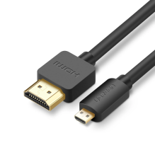 Ugreen HD127 micro HDMI – HDMI 2.0 4K 60Hz kabelis 1 m – juodas