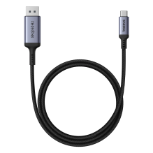 „Baseus“ didelės raiškos serijos USB-C prie „DisplayPort 1.4 8K 60Hz“ vienkryptis kabelis 1,5 m – juodas