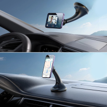 Joyroom JR-ZS356 universal magnetic car holder for a phone on the cockpit / window - black