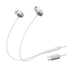 Joyroom JR-EC06 USB-C in-ear headphones - silver