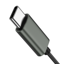 Joyroom JR-EC06 USB-C į ausis įdedamos ausinės – pilkos spalvos