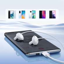 Joyroom JR-EC05 USB-C in-ear headphones - white