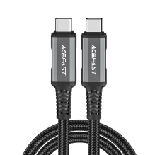 Acefast C1-09 USB-C / USB-C USB4 PD3.1 kabelis 5A 1m – pilkai juodas