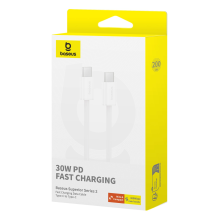 Baseus Superior Series ll USB-C - USB-C 30W 480Mb / s 2m cable - white