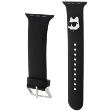 Karl Lagerfeld 3D Rubber Choupette Head Strap for Apple Watch 42 / 44 / 45 / 49mm - Black