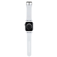 Karl Lagerfeld 3D Rubber Karl Head strap for Apple Watch 42 / 44 / 45 / 49mm - white